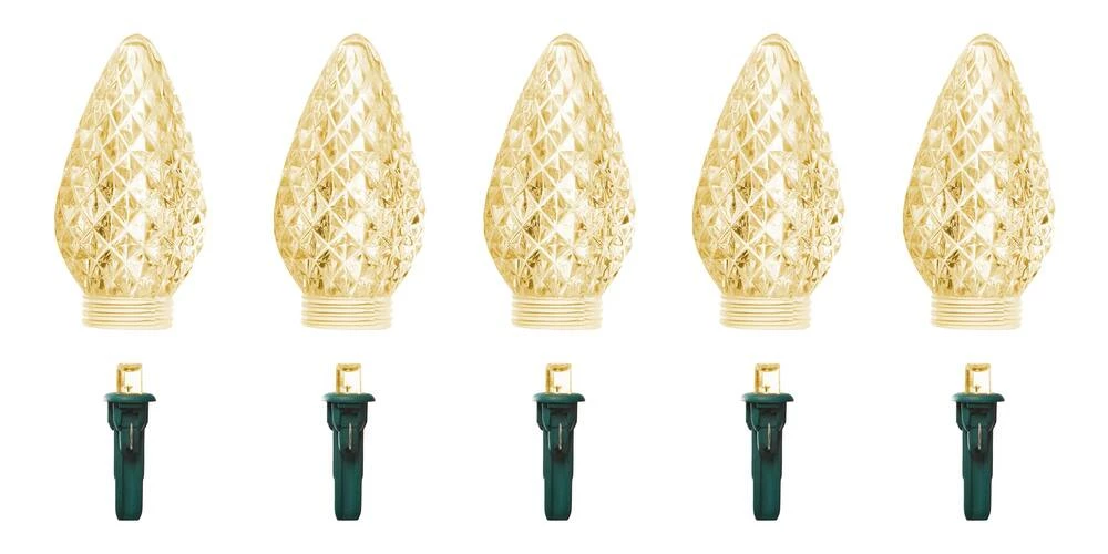 For Living C9 Christmas Lights Replacement Bulbs,5 LED Lights, Warm White - Image 2