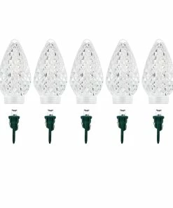 For Living C9 Christmas Lights Replacement Bulbs,5 LED Lights, Warm White