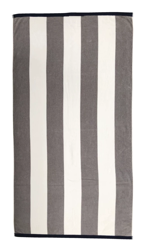 For Living Striped Cotton Absorbent Bath Towel, Assorted Colours, 60 X 30-in - Image 2