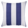 For Living Cabana Stripe Toss Cushion/Throw Pillow, 16-in X 16-in, Blue Navy