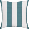 For Living Cabana Stripe Toss Cushion/Throw Pillow, 16-in X 16-in, Blue Turquoise