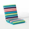 For Living Patio Stripe, Reversible Chair Cushion, Teal