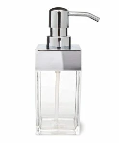 For Living Acrylic Soap Dispenser, Clear, 300-ml