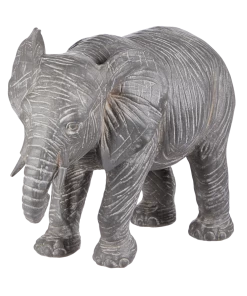 For Living Elephant Statue & Lawn Ornament, 10.43-in, Grey