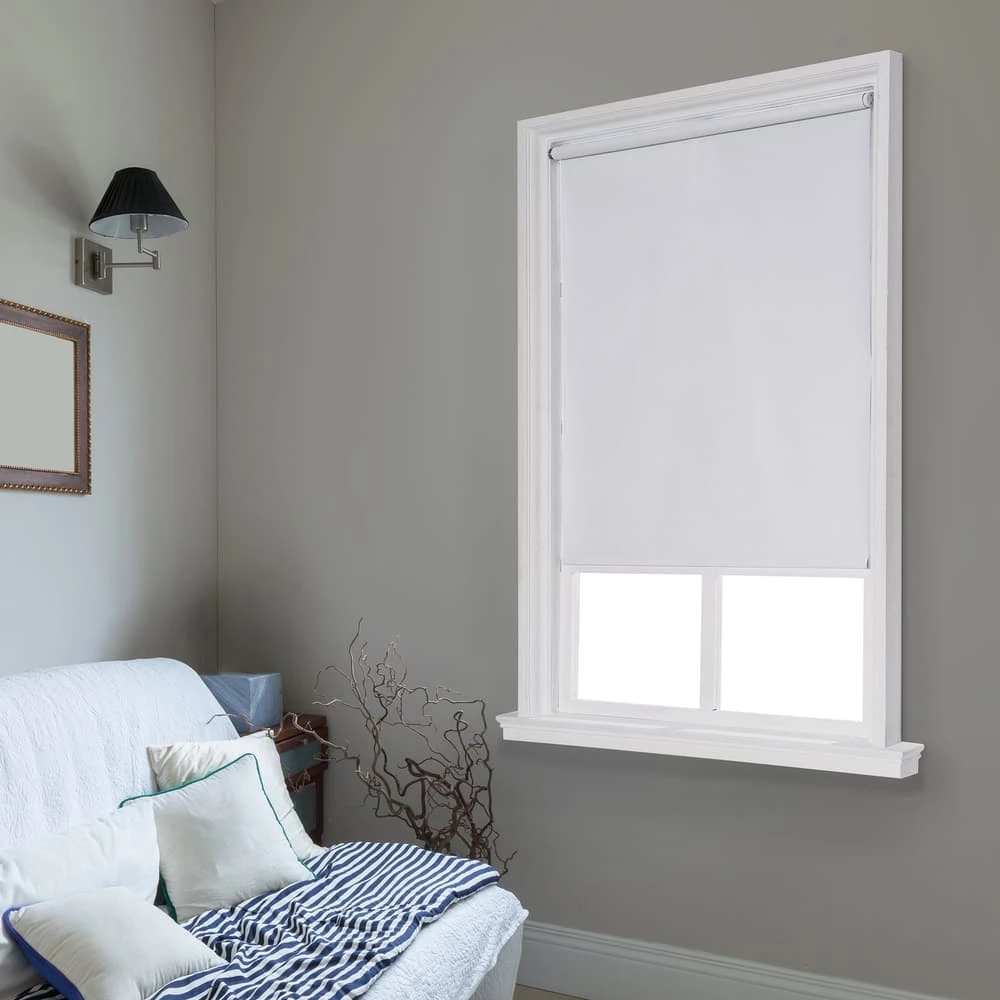For Living Fabric Blackout Thermal Roller Shade, 24-in X 72-in - Image 2