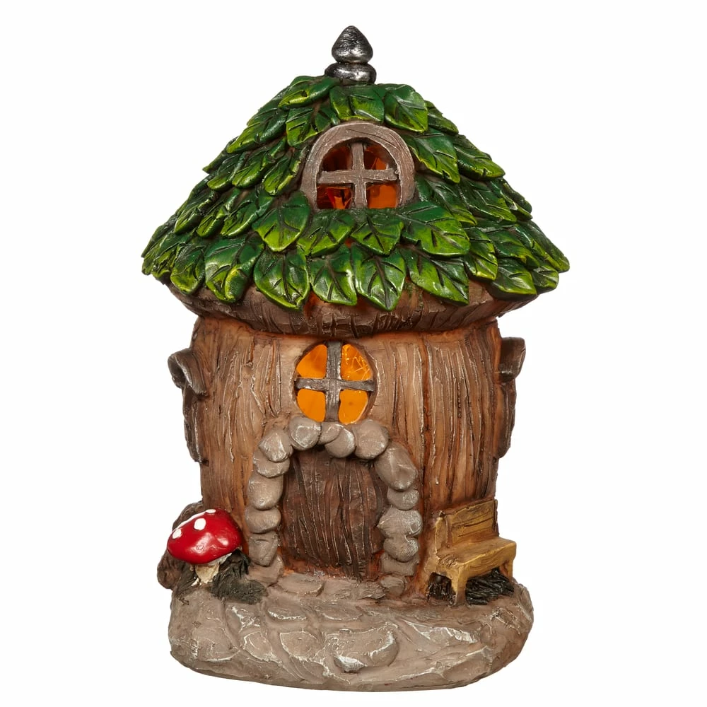For Living Fairy Garden House Statue, 7.50-in, Assorted