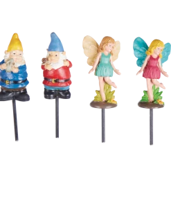 For Living Fairy & Gnome Pot/Garden Stakes, 5-in, Assorted