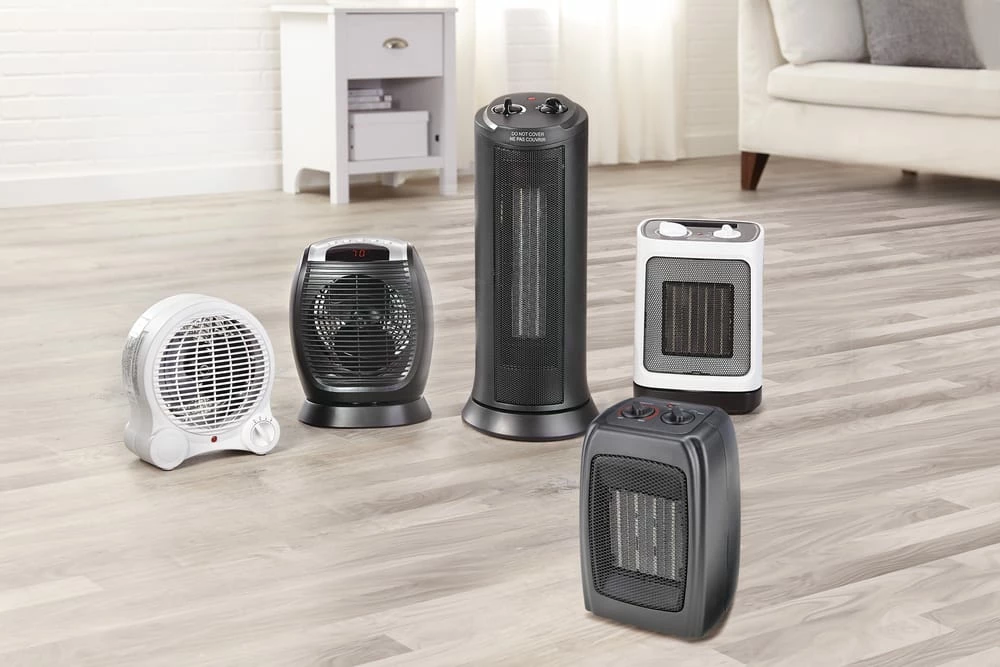 For Living Oscillating Tower Ceramic Space Heater W/Thermostat, 1500W, Black - Image 6