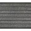 For Living Faux Indoor/Outdoor Coir Ribbed Door Mat, Grey, 18-in X 30-in