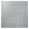 For Living Faux Linen Floor Mat, 4-pk, Grey, 24-in X 24-in