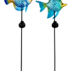 For Living Outdoor Solar Powered Fish Garden Stake, Assorted