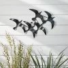 For Living Metal Flock Of Birds Outdoor Wall Art & Decor