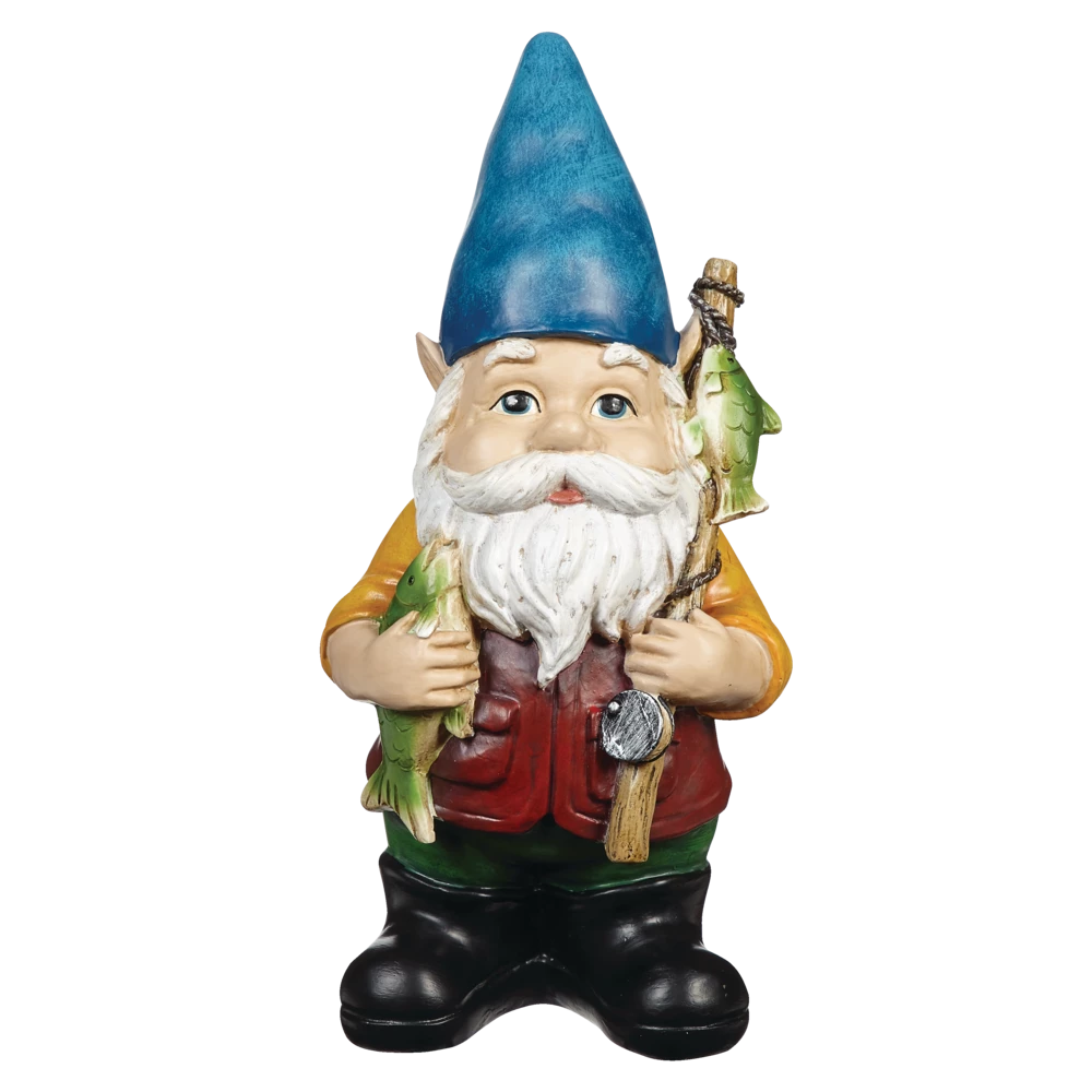For Living Garden Gnome Lawn Ornament, 12-in, Assorted