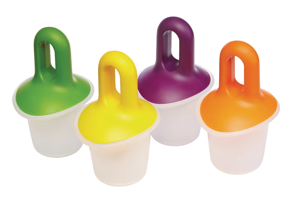 For Living Ice Pop Molds, 4-pcs, BPA Free