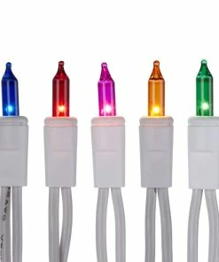 For Living Icicle Christmas Lights, 100 Incandescent Lights, Clear, White Wire