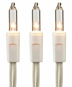 For Living Indoor Christmas Lights, 200 Mini Incandescent Lights, White Wire