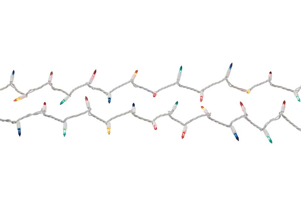 For Living Indoor Christmas Lights, 200 Multi-Colour Mini Incandescent Lights, White Wire - Image 2