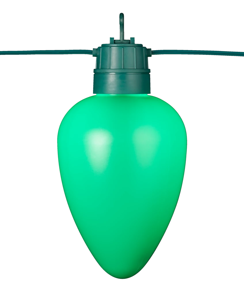 For Living Jumbo C9 Bulb, Green