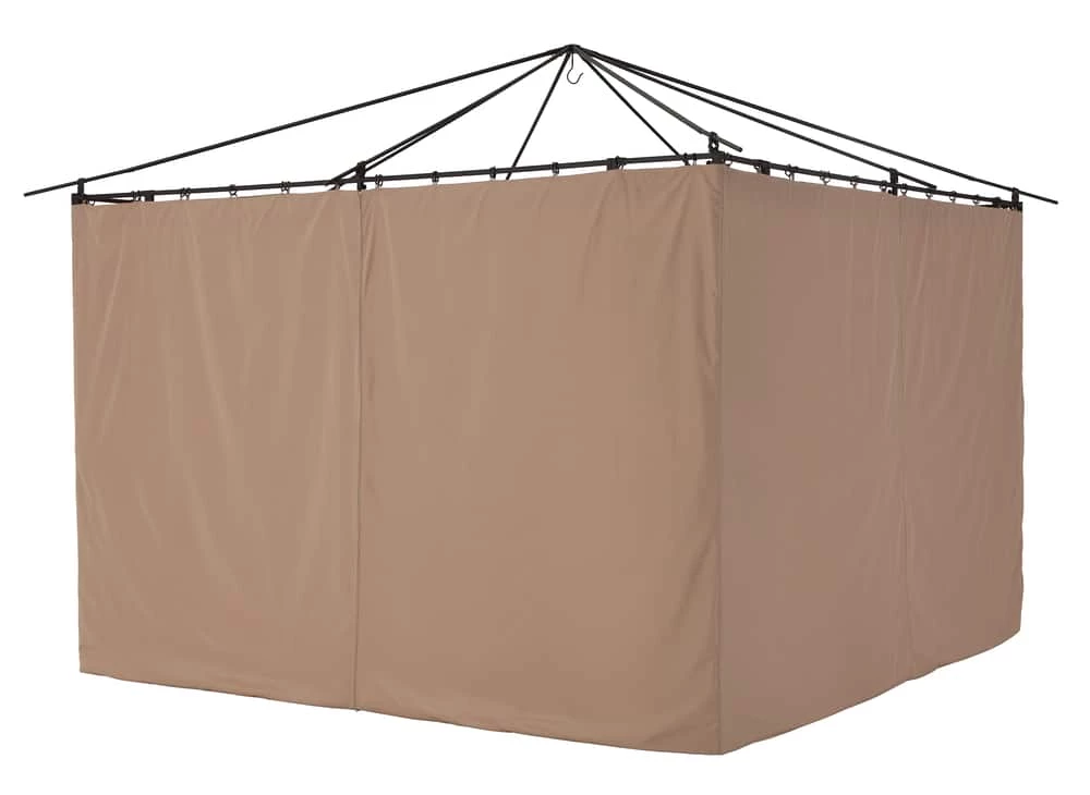 For Living Fabric Outdoor/Patio Gazebo Walls For Lakeside Collection, Beige, 118x118x79-in - Image 3