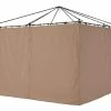 For Living Fabric Outdoor/Patio Gazebo Walls For Lakeside Collection, Beige, 118x118x79-in