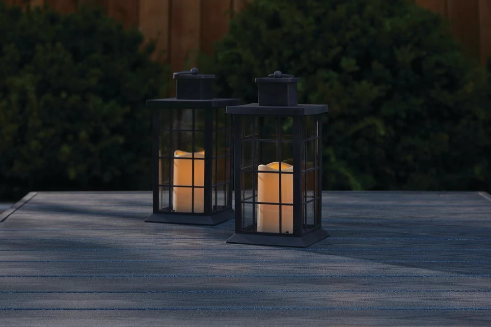 For Living Outdoor Lantern, 12.20-in, 2-pk, White - Image 3