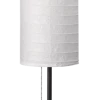 For Living Rice Paper Shade Floor Lamp, 54-in, Black