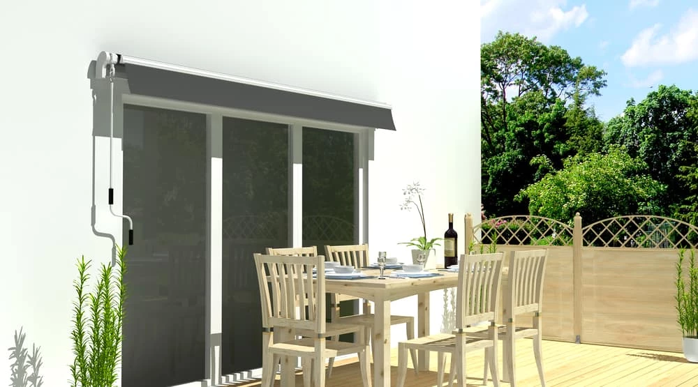 For Living Manual Outdoor/Patio Awning, 10-ft X 12-ft - Image 8