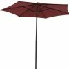 For Living Outdoor/Patio Market Umbrella, Red, 7-ft