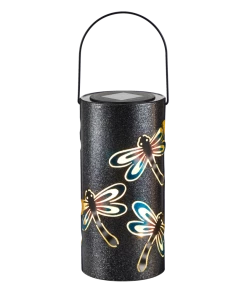 For Living Outdoor Lantern, 9.06-in, Metal Dragonfly