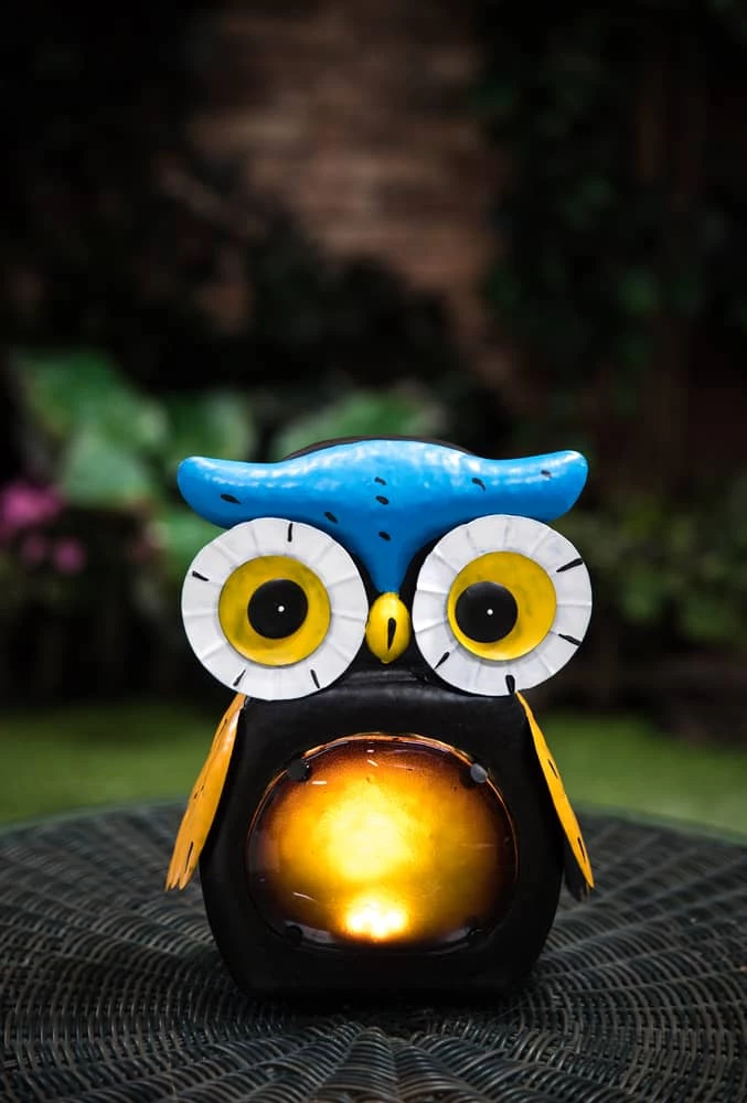 For Living Owl Lawn Ornament With LED Lights, 11.22 In - Image 3