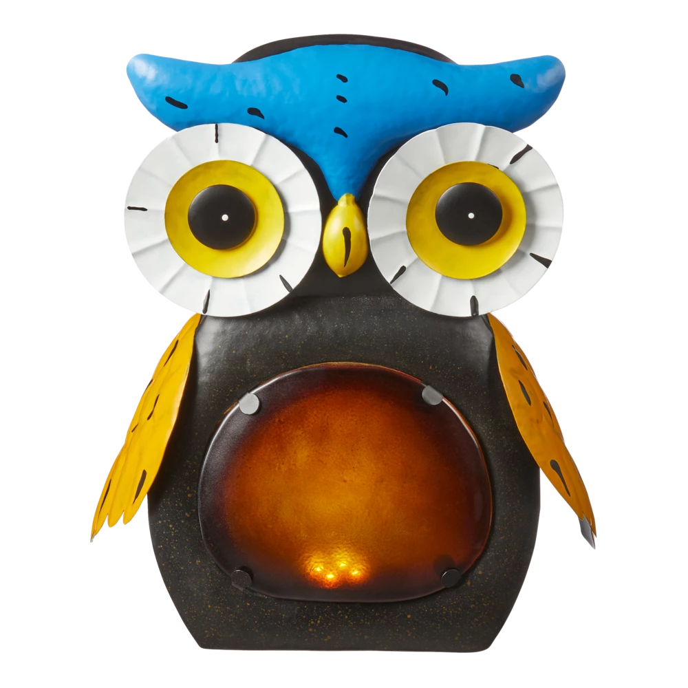 For Living Owl Lawn Ornament With LED Lights, 11.22 In - Image 2