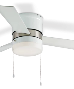 For Living Mia Low Profile Reversible 3-Blade 3-Speed Ceiling Fan With Lighting, 42-in, White