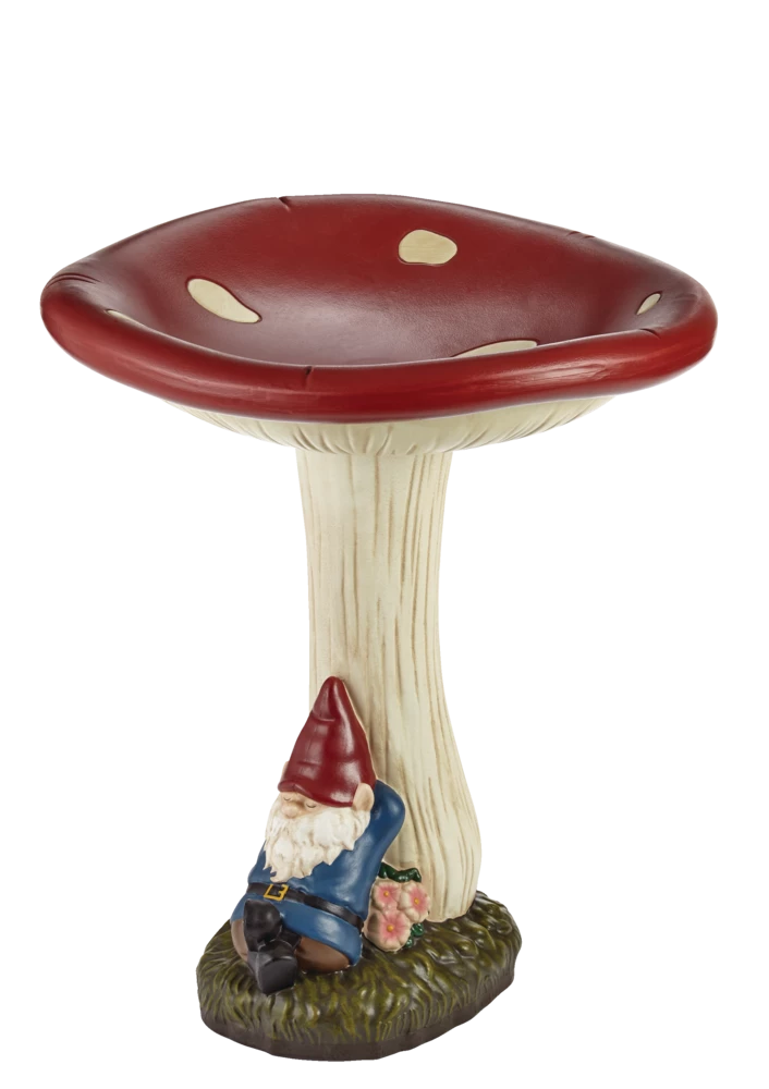 For Living Mushroom Bird Bath, 20-in