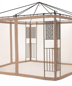 For Living Fabric Outdoor/Patio Gazebo Netting For Lakeside Collection, 118x118x79-in