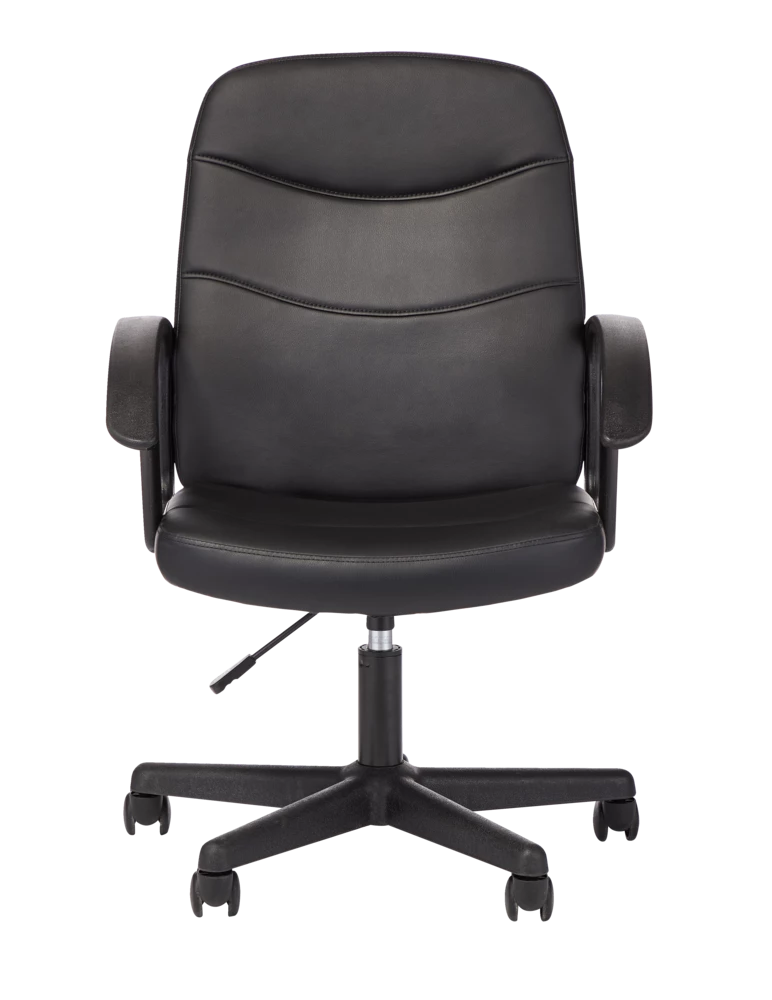 For Living Faux Leather Height Adjustable Executive Swivel Office/Desk Chair, Black - Image 4