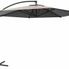 For Living Outdoor/Patio Offset Umbrella W/ Crank Handle, Beige, 10-ft