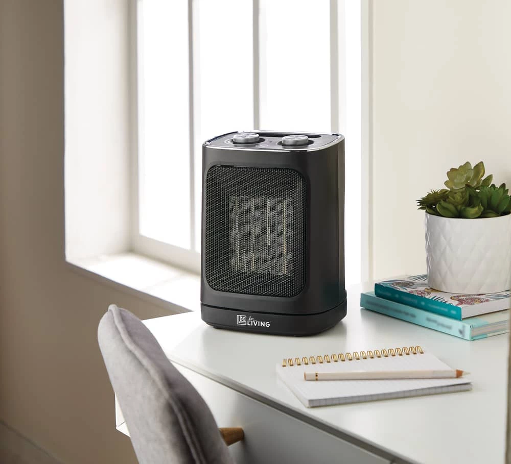 For Living Oscillating 2-Setting Desk Heater - Image 3