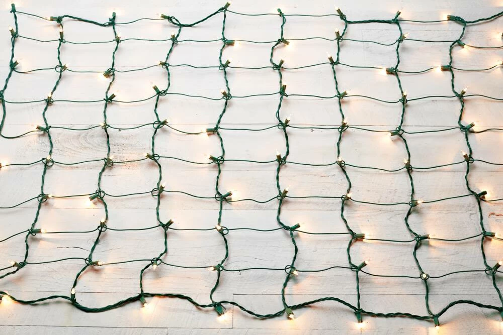For Living Outdoor Christmas Lights Net, 100 Incandescent Lights, Clear - Image 4