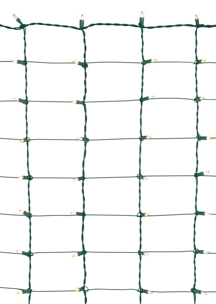 For Living Outdoor Christmas Lights Net, 100 Incandescent Lights, Clear