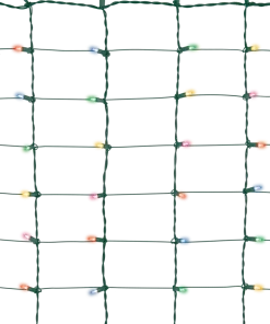 For Living Outdoor Christmas Lights Net, 100 Incandescent Lights, Multi-colour