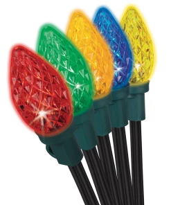 For Living Outdoor C7 Christmas Lights, 150 LED Lights, Multi-colour