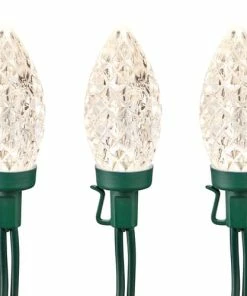 For Living Outdoor C7 Christmas Lights, 150 LED Lights, Warm White