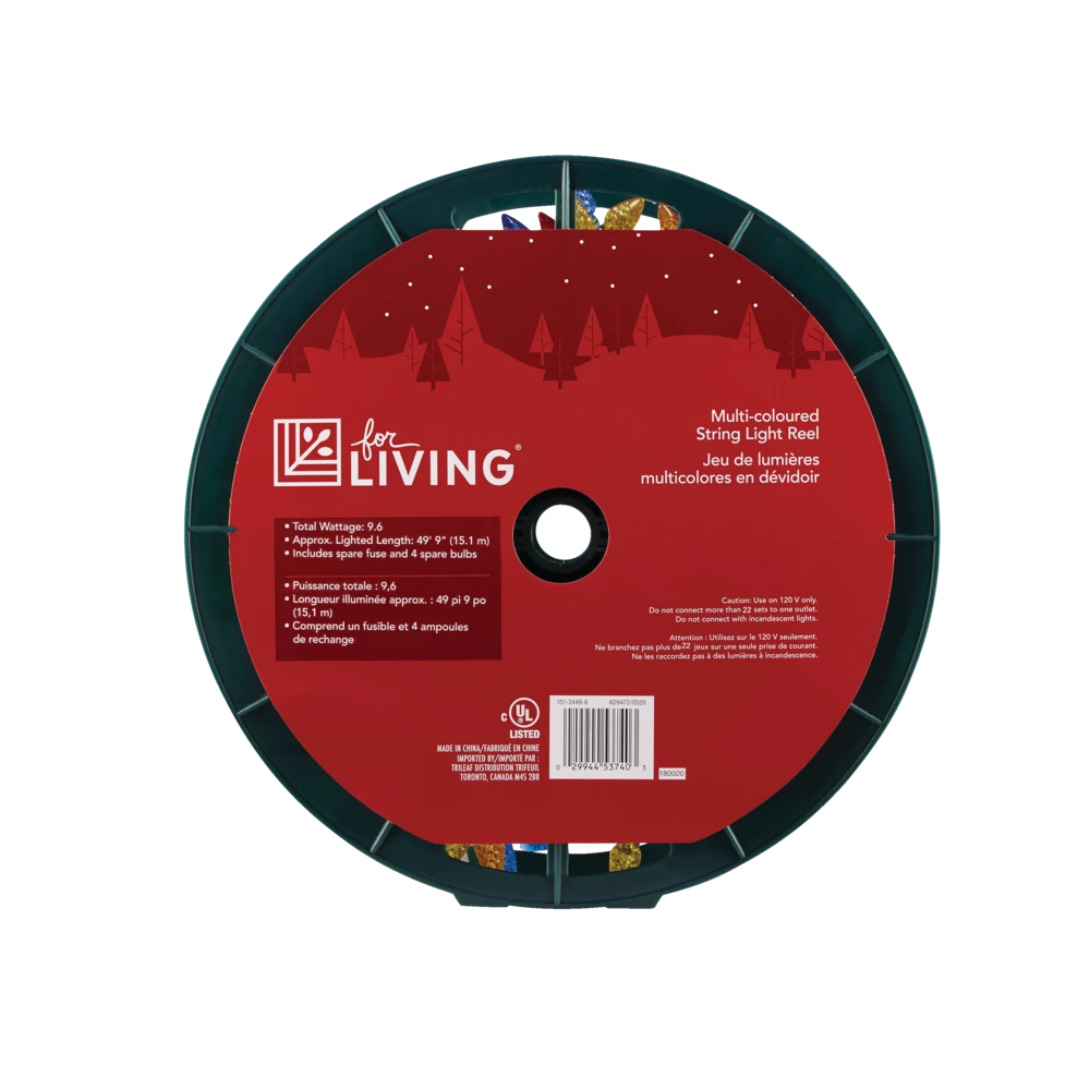 For Living Outdoor C6 Christmas Lights, 200 LED Lights, Multi-colour - Image 3