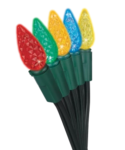 For Living Outdoor C6 Christmas Lights, 200 LED Lights, Multi-colour