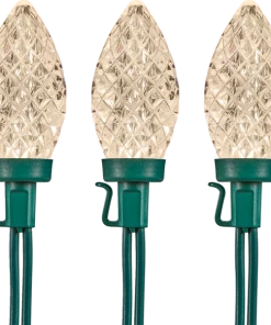 For Living Outdoor C9 Christmas Lights, 35 LED Lights, Warm White