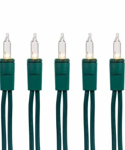 For Living Outdoor Christmas Lights, 50 Mini Incandescent Lights, Clear