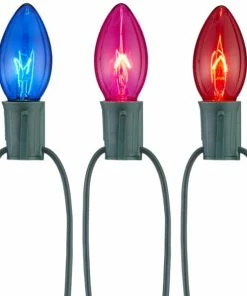 For Living Outdoor C9 Christmas Lights, 25 Incandescent Lights, Multi-colour