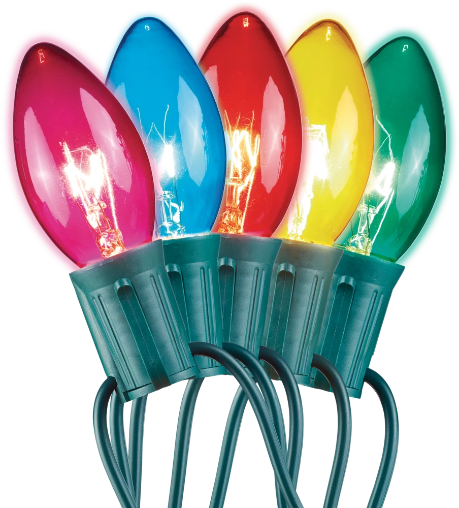 For Living Outdoor C9 Christmas Lights, 25 Incandescent Lights, Multi-colour - Image 2