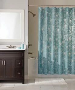 For Living PEVA Diamond Shower Curtain, 72-in X 72-in