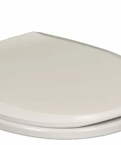 For Living Plastic Slow Close Round Toilet Seat, White